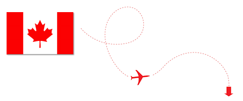 Canada Flag and Plane